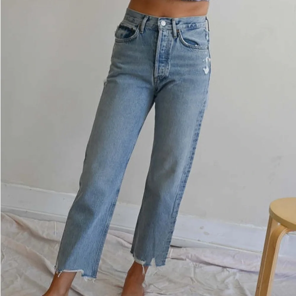 Agolde 90s Crop Mid Rise Loose Straight Jeans - Picture 5 of 7